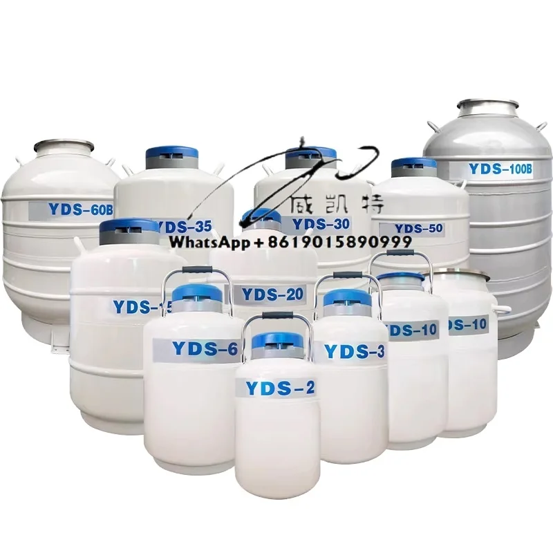 

YDS-10-80 10L 80mm Neck Liquid Nitrogen Container Empty 10L Aluminium Semen Tanks Cattle Farm Chemical Storage Equipment