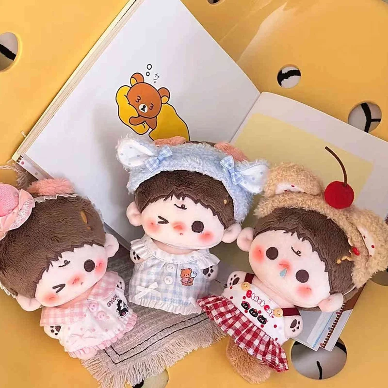 10 cm zomer nieuwe snoep schattig leuk huis serie katoenen pop pop kleding serie jurk pop pak jurk voor kawaii zonder attributen