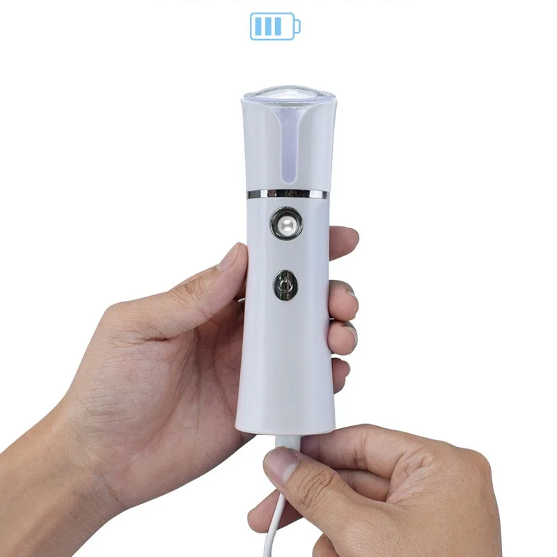 Mini Face Steamer USB Rechargeable Humidifier Nano Nebulizer Portable Cold Spray Moisturizing Beauty Instruments Skin Care Tool