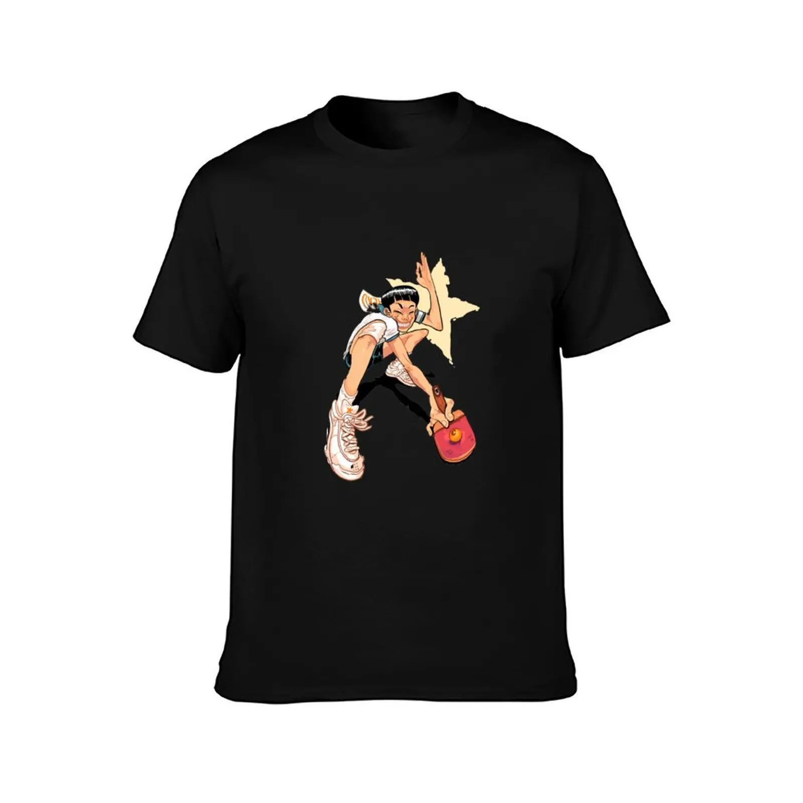 Ping Pong the Animation T-Shirt Gym Exercise Short Sleeve T-Shirt