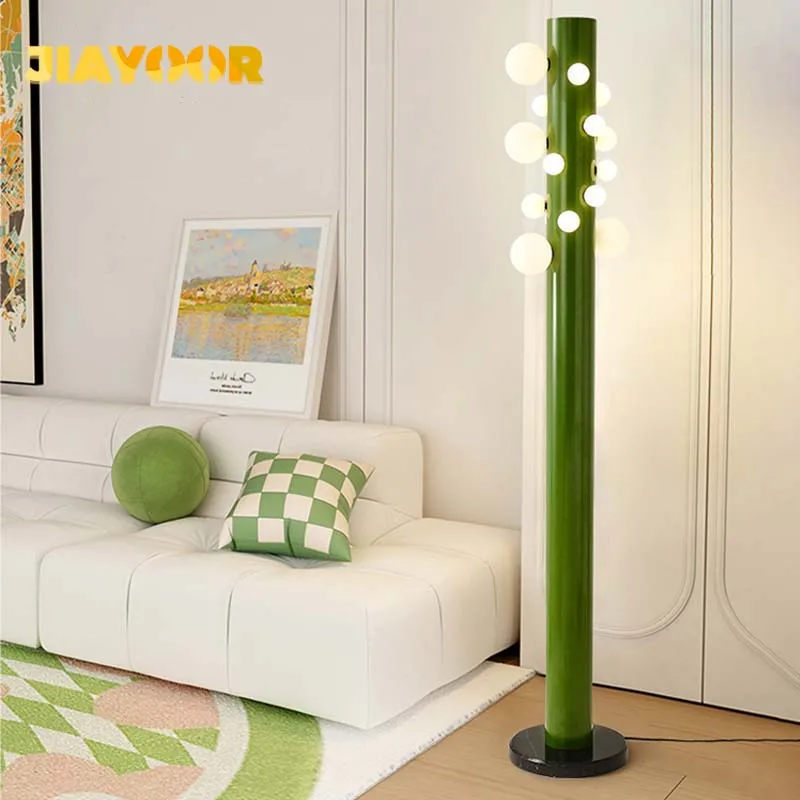 

Светодиодный современный торшер Постмодернистский минималистский светильник из деревянного стекла Креативный диван для гостиной рядом с спальней для проживания в семье Креативная лампа