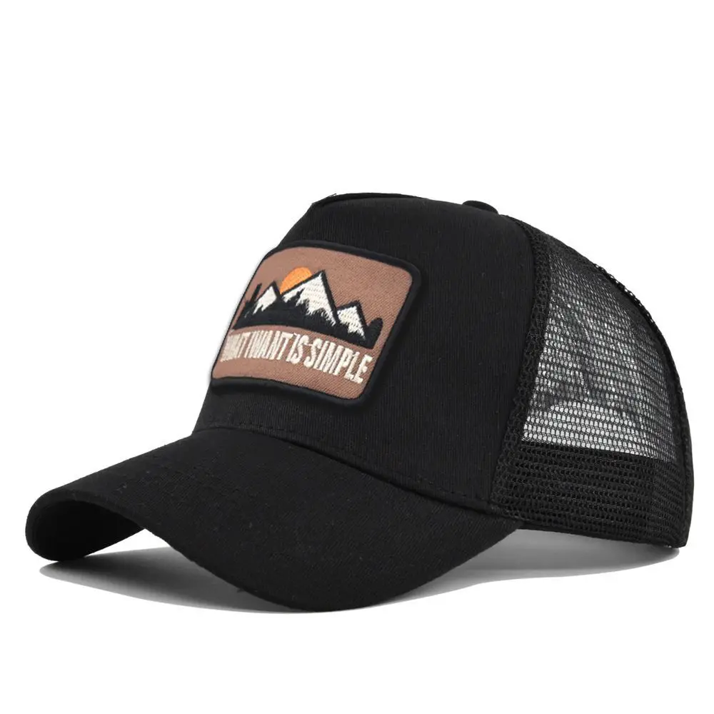 Кепка с вышивкой Hill, сетчатая бейсболка с вышивкой животных, модная унисекс шляпа от солнца для отца водителя грузовика