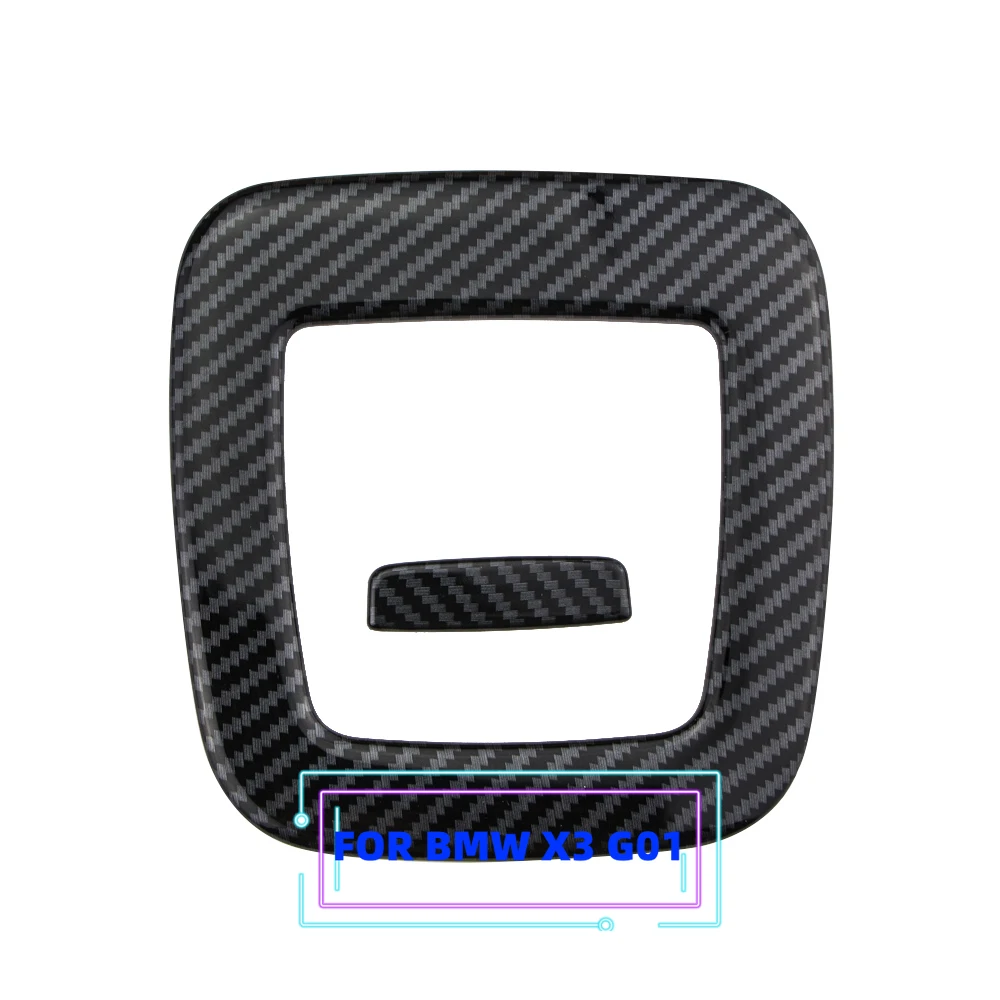 2pcs ABS Sliver Black Car Interior Trunk Switch Handle Trim Cover for BMW X3 G01 X4 G02 2018 - 2021 Stickers Accessories