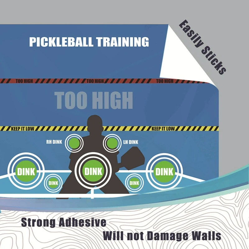 Pickleball Training Pickleball Dink Pad Practice Board Poster Rebounder Training Aid