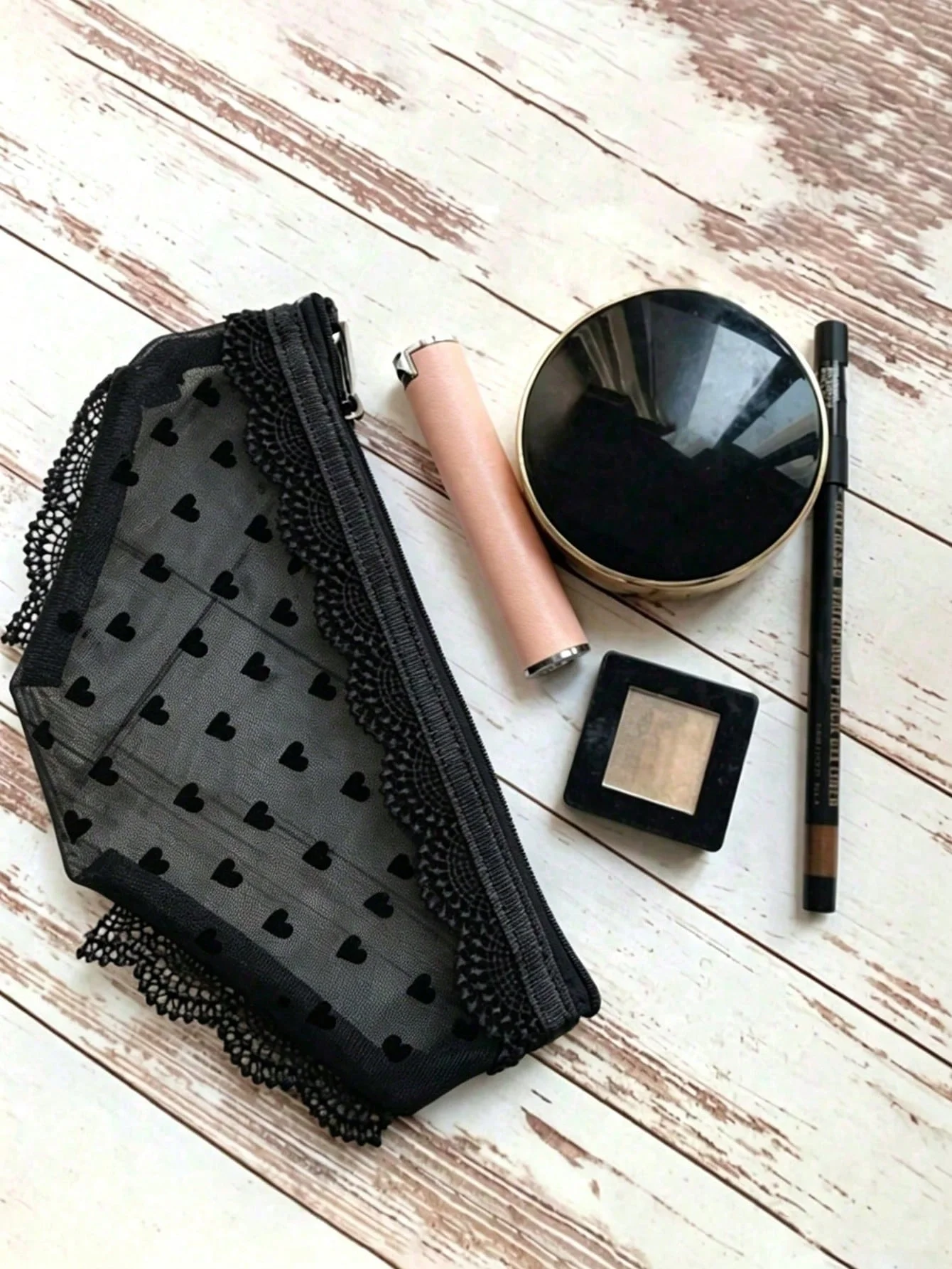 2 Separate Cute Underwear-Shaped Travel Makeup Bags, Portable Lipstick and Cosmetics Storage Bags, Semi-Transparent Mesh Makeup Bags - the Perfect Gift for Women