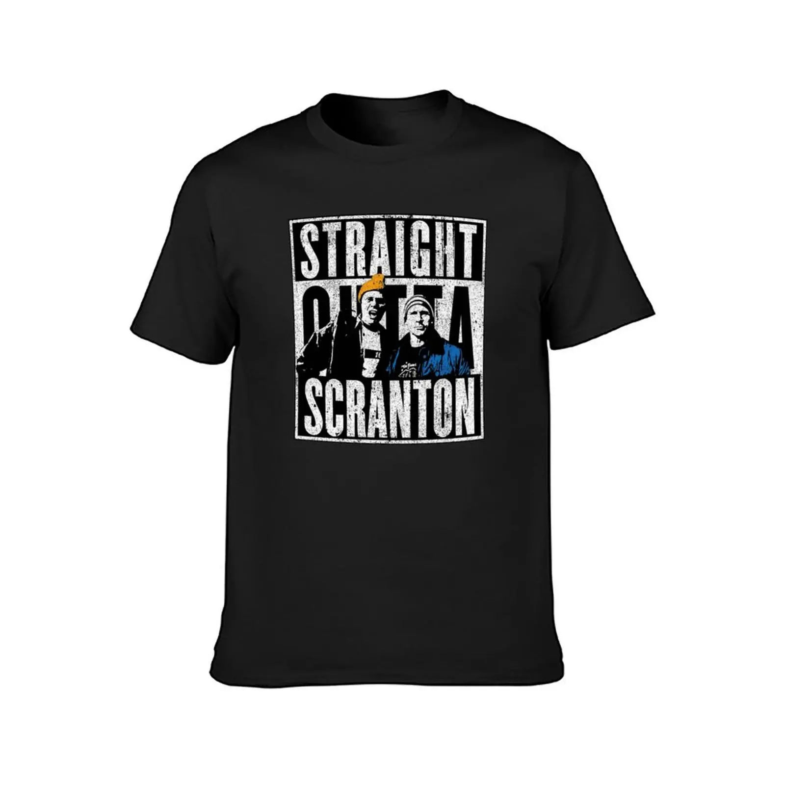 T-shirt Straight out Scranton customs progetta le tue magliette grafiche magliette grafiche oversize abbigliamento uomo