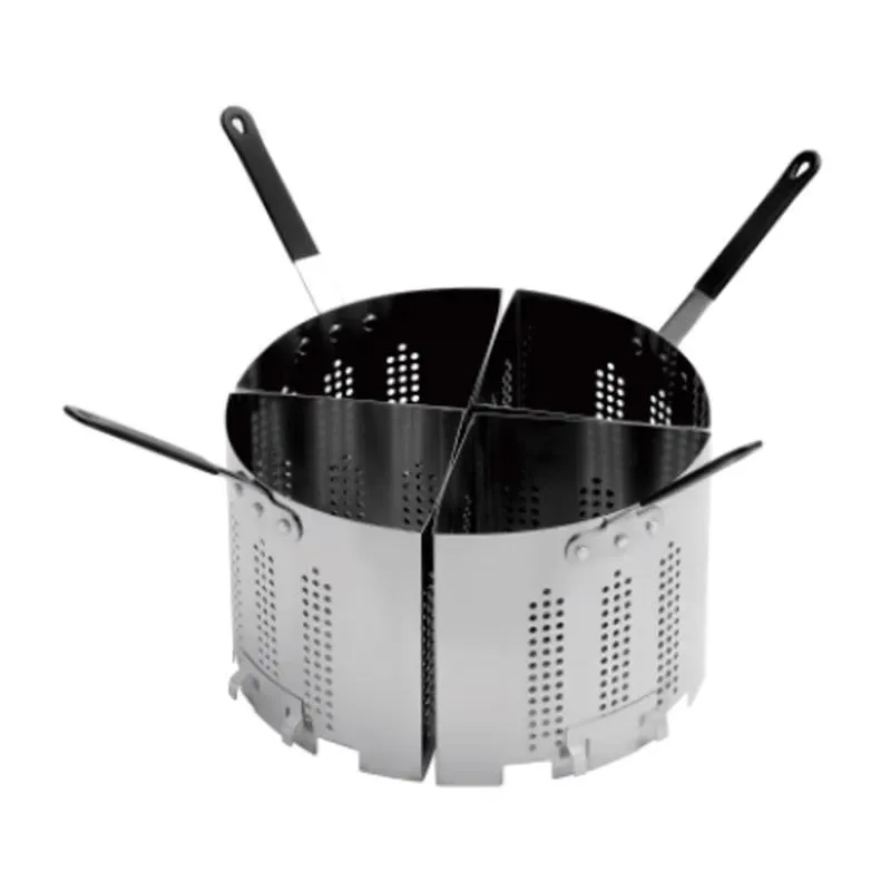 Stainless Steel Perforated Pasta Cooker Basket Kitchen Tools Pasta Pot Filter Screen