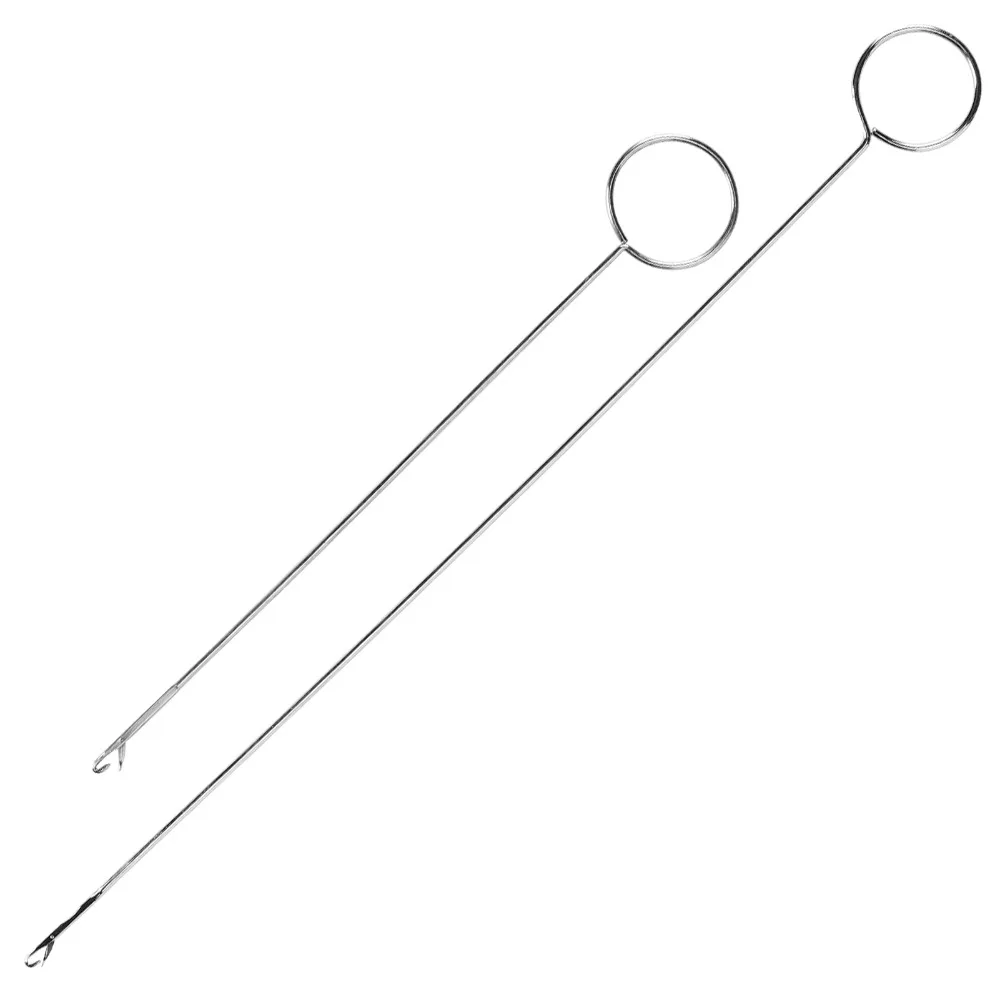 4Pcs Practical Stainless Steel Loop Turner Tool Latch Hook Design Drawstring Threader Hook Needle Inserter Tool DIY Projects