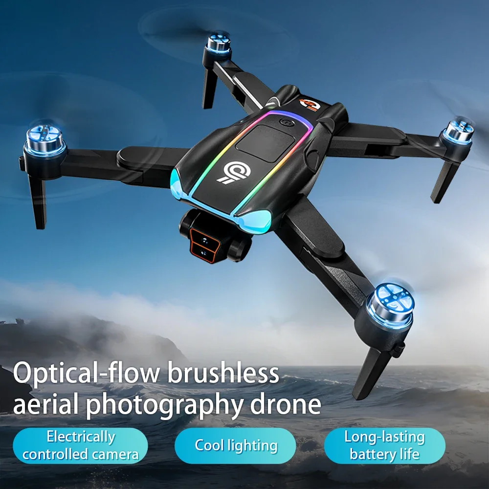 Portable dual camera drone, HD shooting performance, optical flow positioning, headless mode, perfect for outdoor travel.