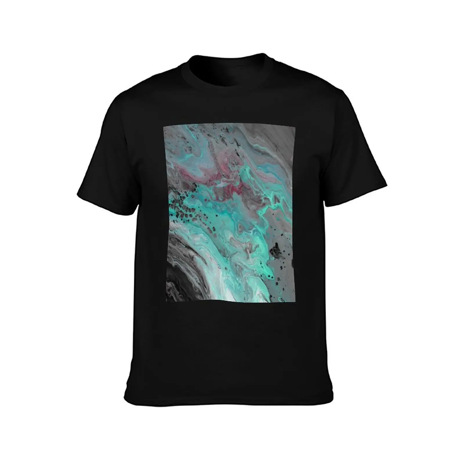 Waters of Change - Acrylic Pour T-Shirt custom t shirt summer top boys whites shirts graphic tees men clothes