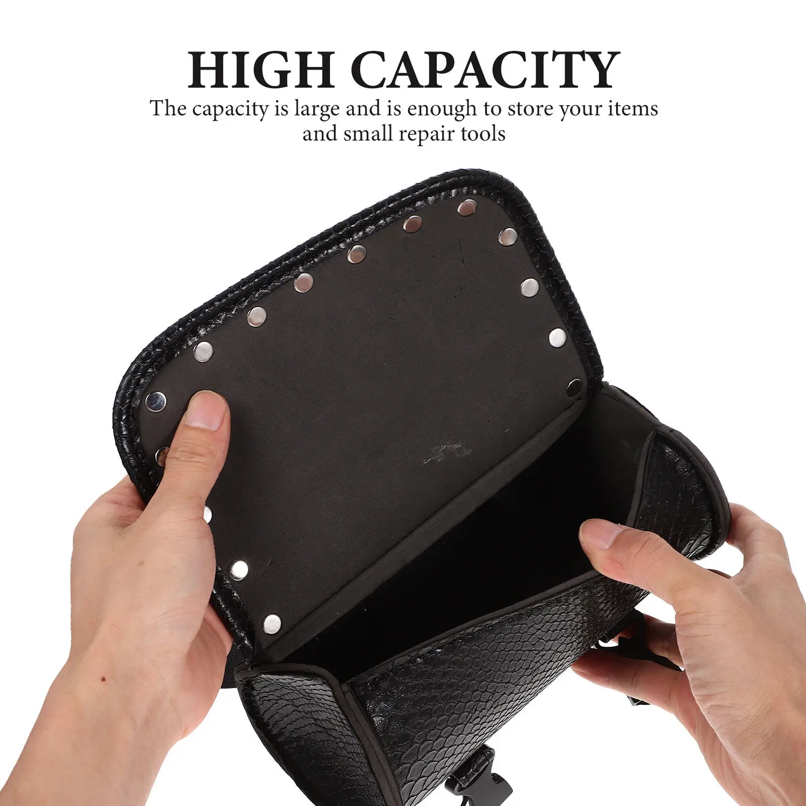 

Комплект из 2 сумок на руль мотоцикла из ПУ: прочные боковые сумки-органайзеры для инструментов, безопасные аксессуары для езды, сумки для велосипедов