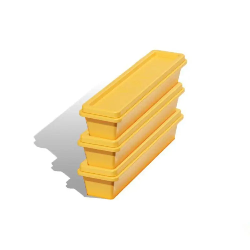 With Magnetic Storage Box French Fries Design Ice Mold Easy To Demould Rectangular Shaped Ice Cube Maker BPA Free Plastic