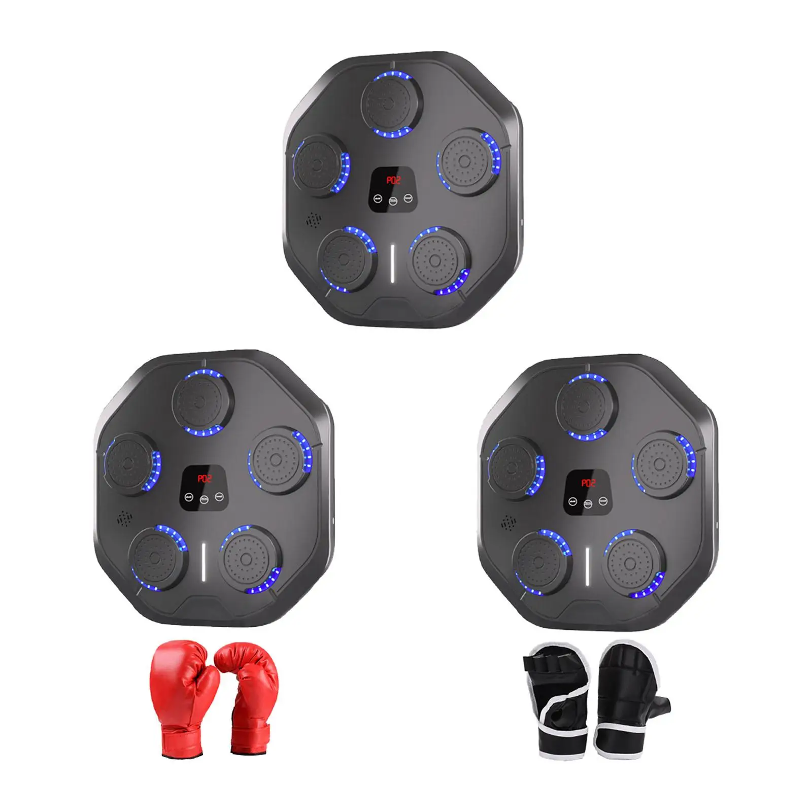 Music Boxing Machine Wall Mount Equipment Music Boxing Wall Target Rhythm Wall Target for Practice Kickboxing Indoor Household