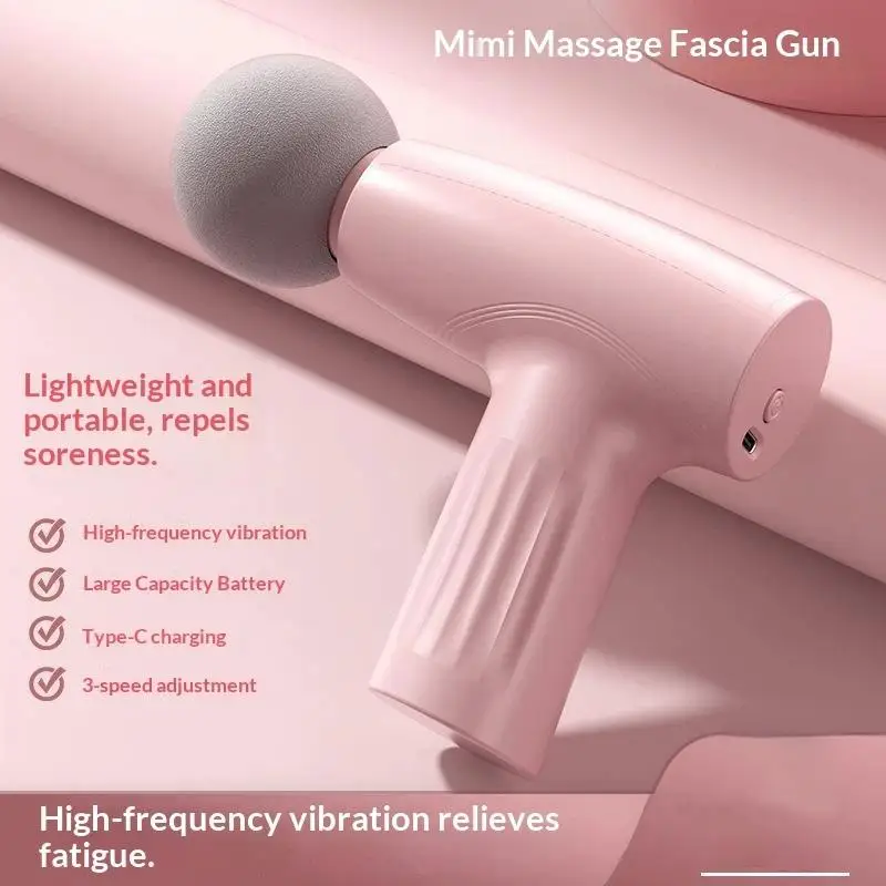 1 Set Mini Muscle Relaxation Vibration Massage Machine Vibration Fascia Massager Portable Electric Muscle Massager