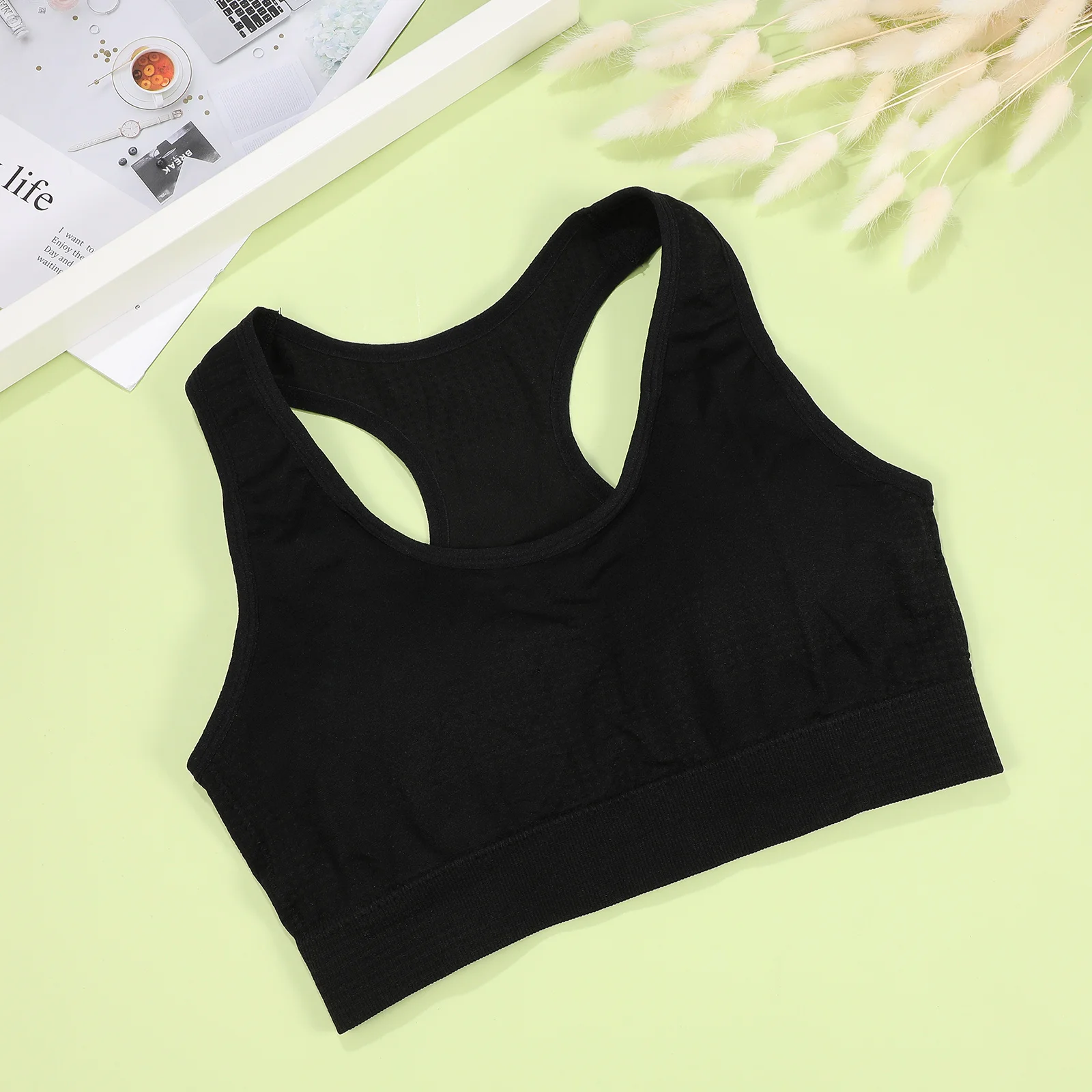 

Yoga Fitness 2 Piece Sets For Women Top Shorts Set Lightweight Breathable Comfortable Black Running Gym Park