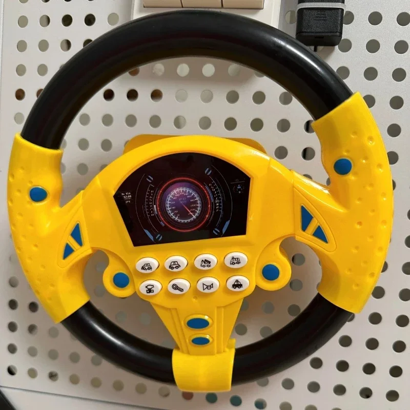 Multifunktions-Fahrsimulator, Mini-Lenkrad, realistisches Klangerlebnis, Kindergarten, empfohlenes Geschenk, 3–6 Jahre