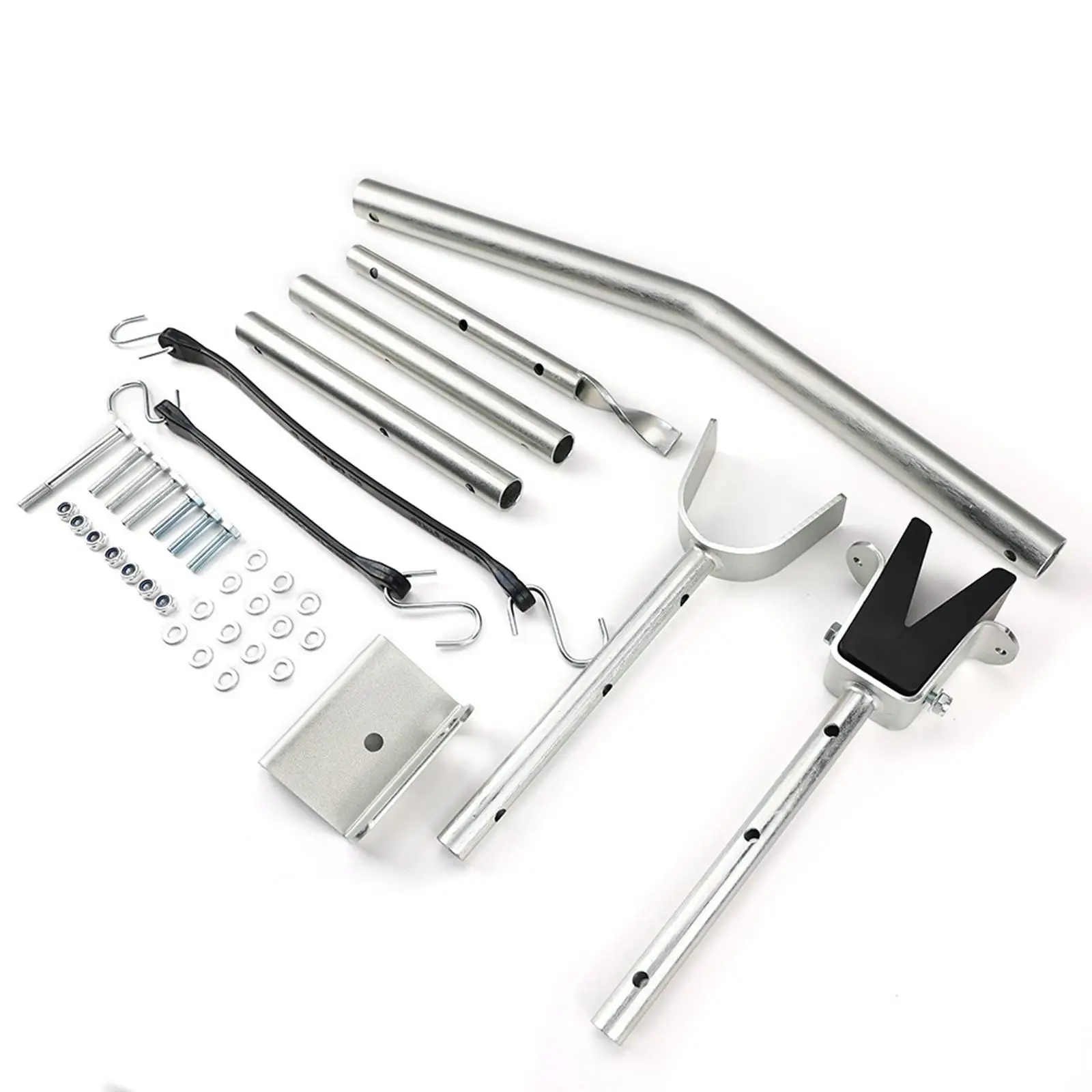 Universal Outboard Motor Transom Saver Bracket Adjustable Carbon Steel Protector Rod for Marine Equipment for Boats