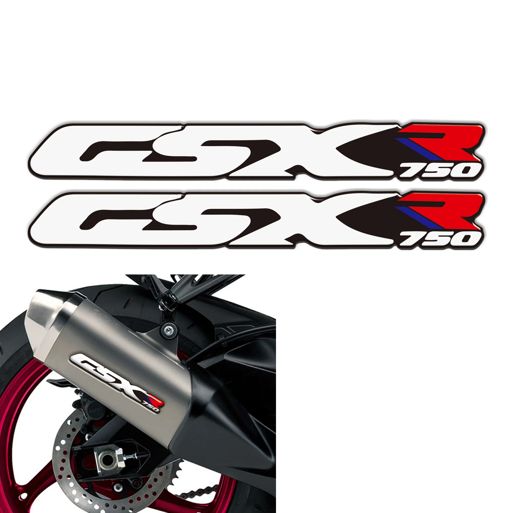 ثلاثية الأبعاد دراجة نارية ملصقات الشارات الغاز الركبة حامي خزان الوسادة لسوزوكي GSX-R750 GSXR750 GSXR GSX-R 750