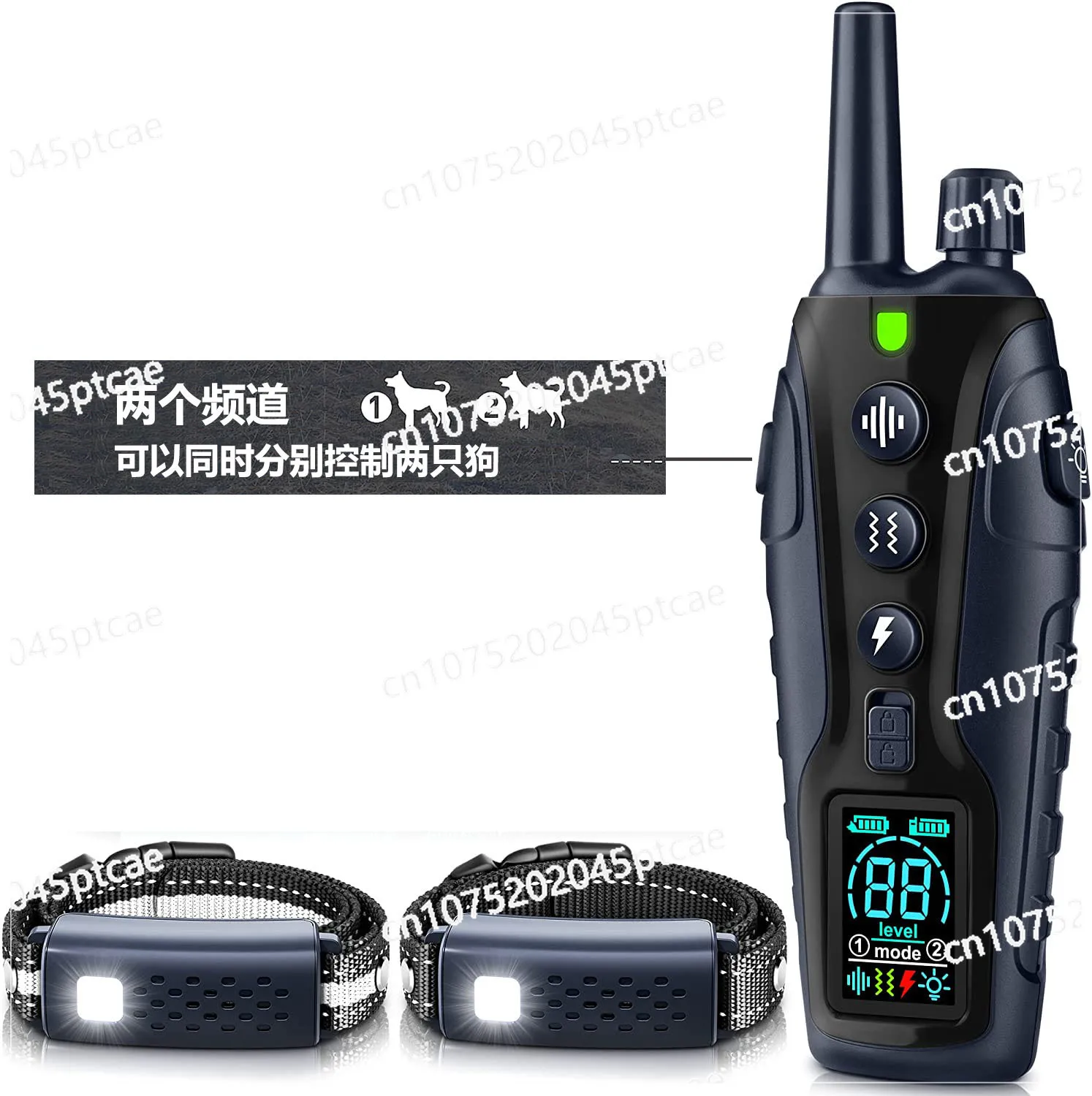 2000M Remote Control Bark Stopper Waterproof Charging Dog Trainer Dog Shock Collar