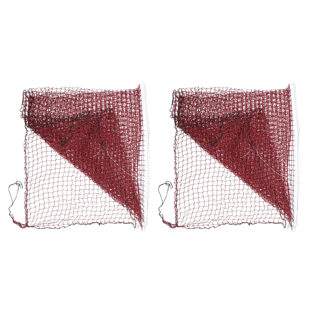 

2pcs Portable Badminton Net Set Compact Folding Polypropylene Mesh for Outdoor Backyard Play Easy Setup Volleyball Use