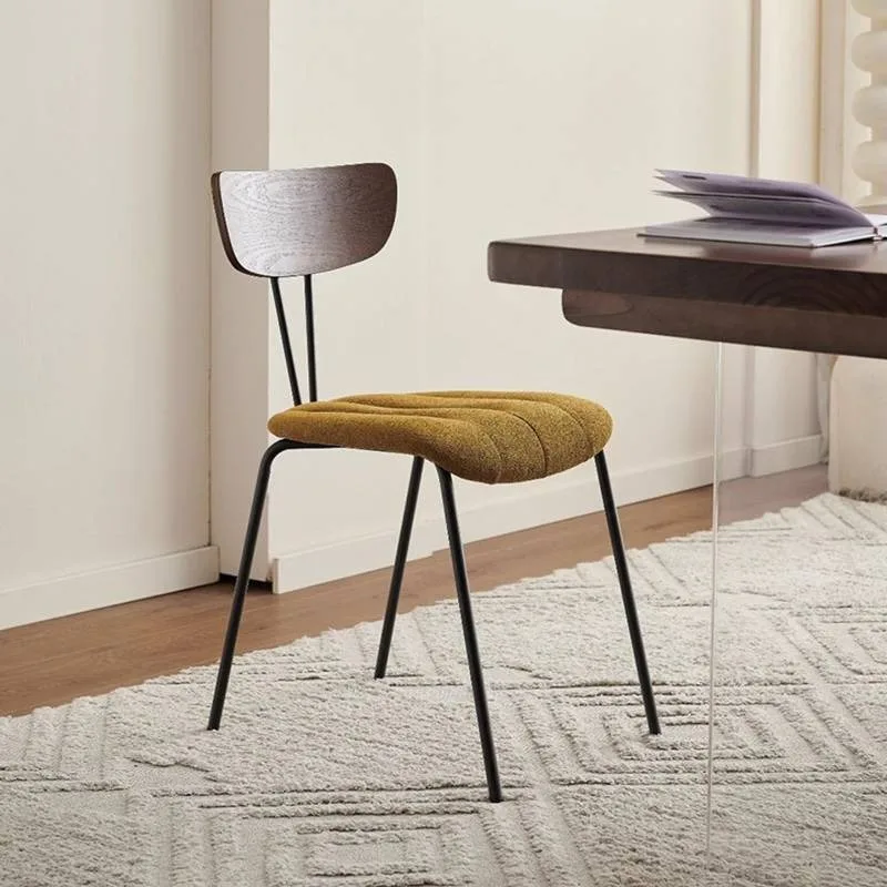 

Cushion Backrest Dining Chairs Stylish Decoration Party Office Dining Chair Living Room Accent Silla Comedor Furniture For Home