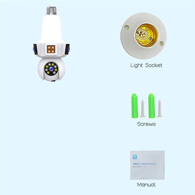 

A16Q-Dual Lens Mart Home Wireless Wifi Mini Cctv Camera Vision Network Security IP Camera