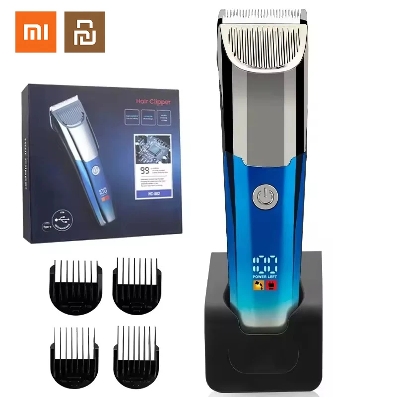 

Xiaomi Youpin HC-882 Hair Cutting Machine 2000 MAh Trimmer Cordless Barber Stainless Steel T Blade Trimmers for Barber Shop