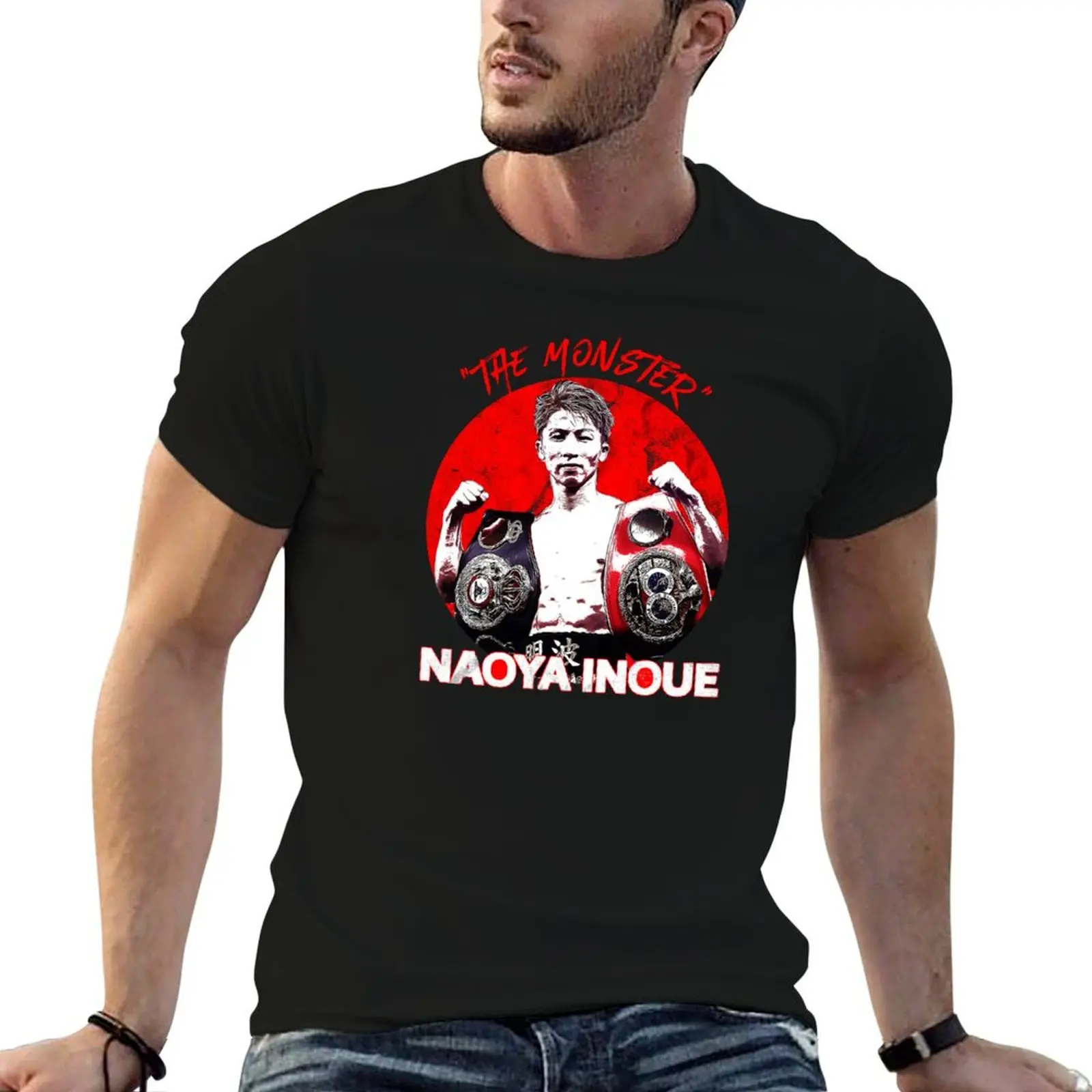 

Naoya Inoue vintage T-Shirt cotton tshirt 100% t shirt custom print funny t shirts man T-shirt