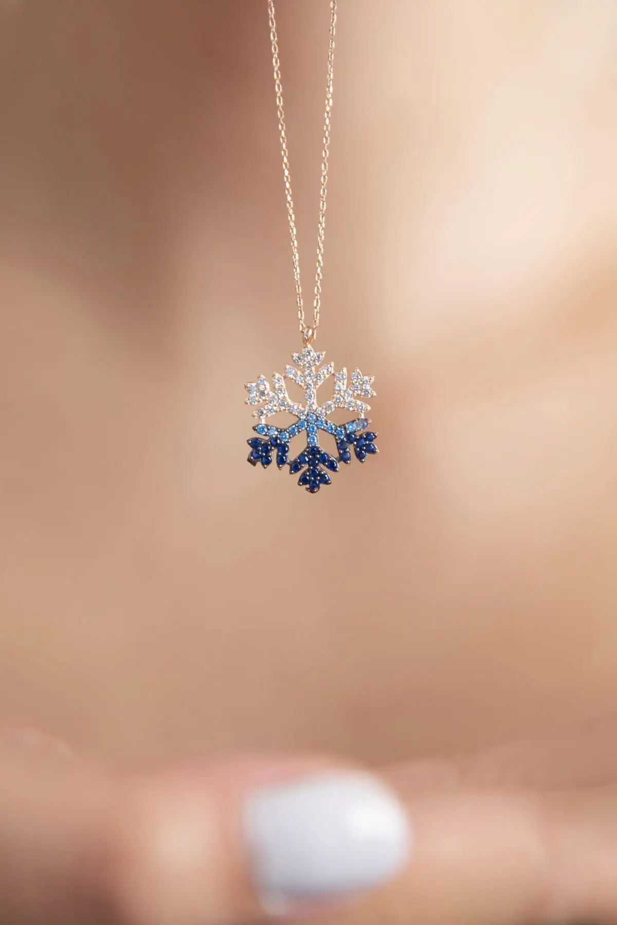 Snowflake Pendant 925 Sterling Silver Necklace