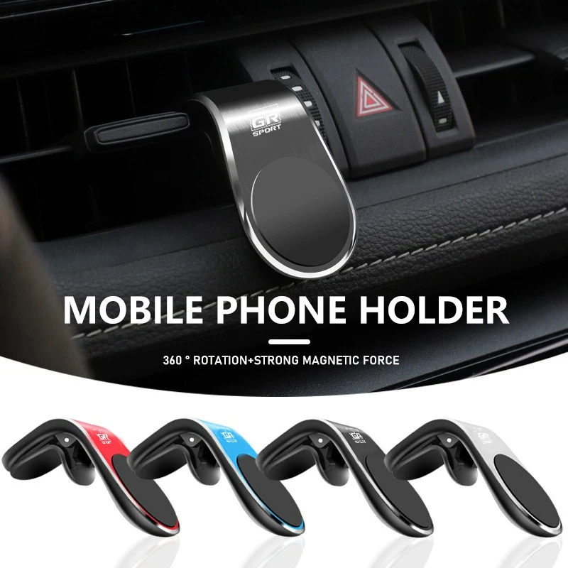 Car Air Vent Clip Magnetic Adjustable Rotation Phone Holder For Toyota Yaris Corolla Prius Auris CHR Land Cruiser RAV4 Camry