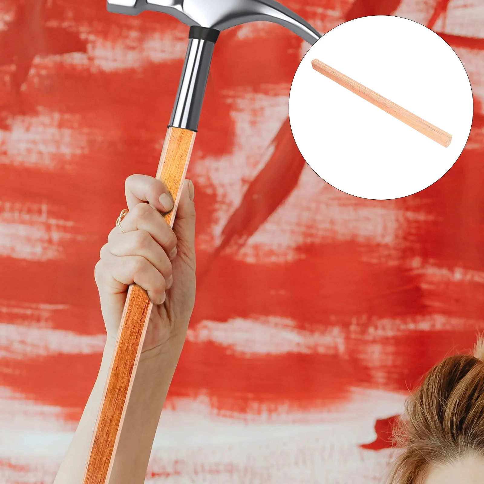 

Wood Hammer Handle Replacement Durable Antislip Grip Shovel Handle Garden Tool Parts Heavy Duty Tools for Women