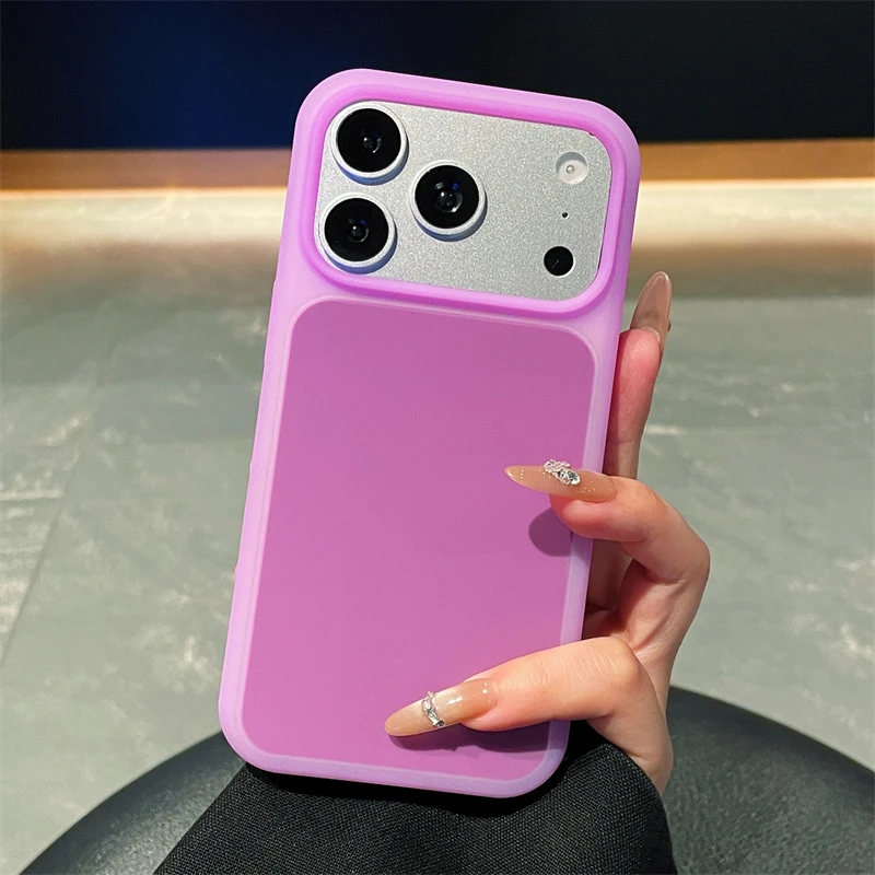 Original Flüssigsilikon Candy Jelly Farbige Matte Weiche Hülle für iPhone 18 Pro 17 16 15 Pro Max Stoßfeste Bumper-Schutzhülle – Detail 24