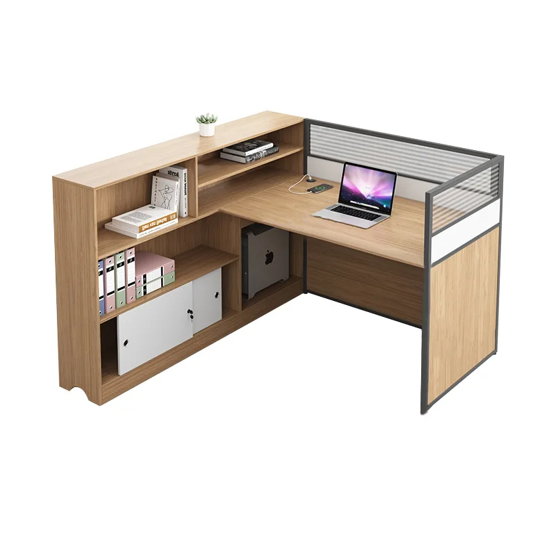 Simplified Modern Employee Office Desk and Chair Combination Processing Office