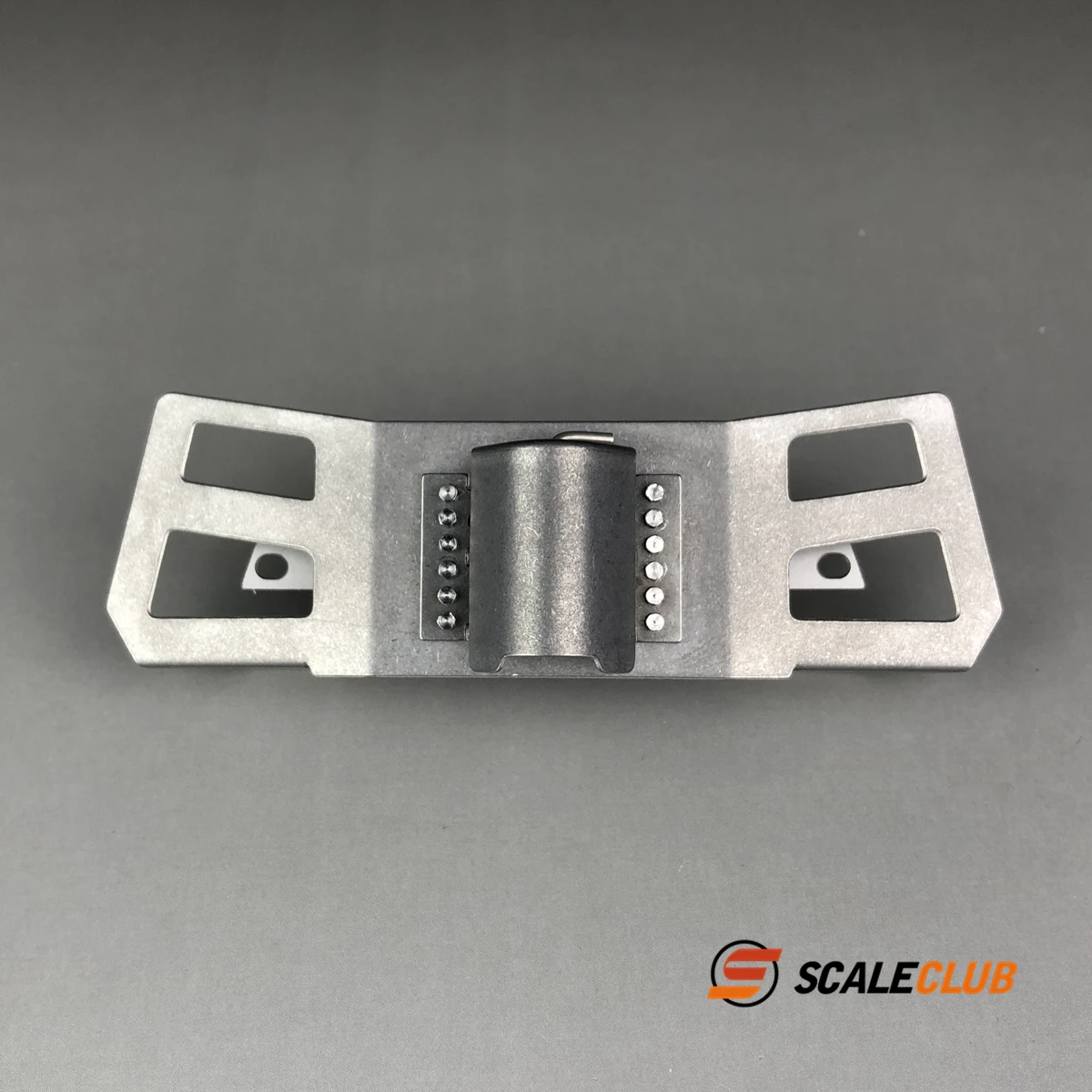 Scaleclub Front Drag Hook para Mercedes-Benz AROCS 3363, piso estreito, placa de engenharia, gancho pesado para Tamiya Lesu