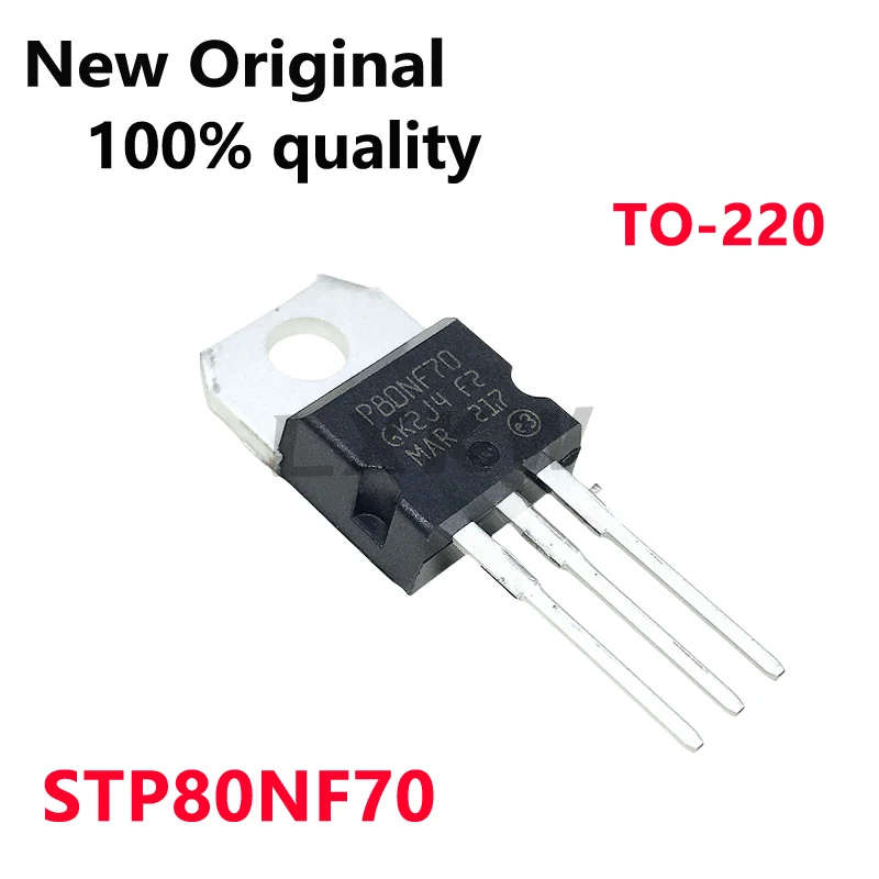 10/قطعة جديد الأصلي STP80NF70 P80NF70 TO-220 العاكس تأثير المجال أنبوب في المخزون