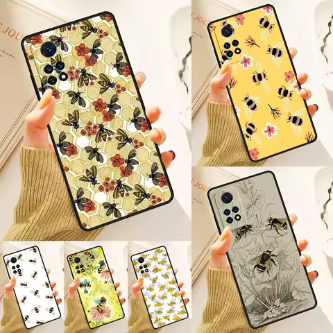 Bee Case For Samsung Galaxy S24 Plus S23 S20 S21FE Lite S22 Ultra Note 20 S8 S9 S10 Phone Coque