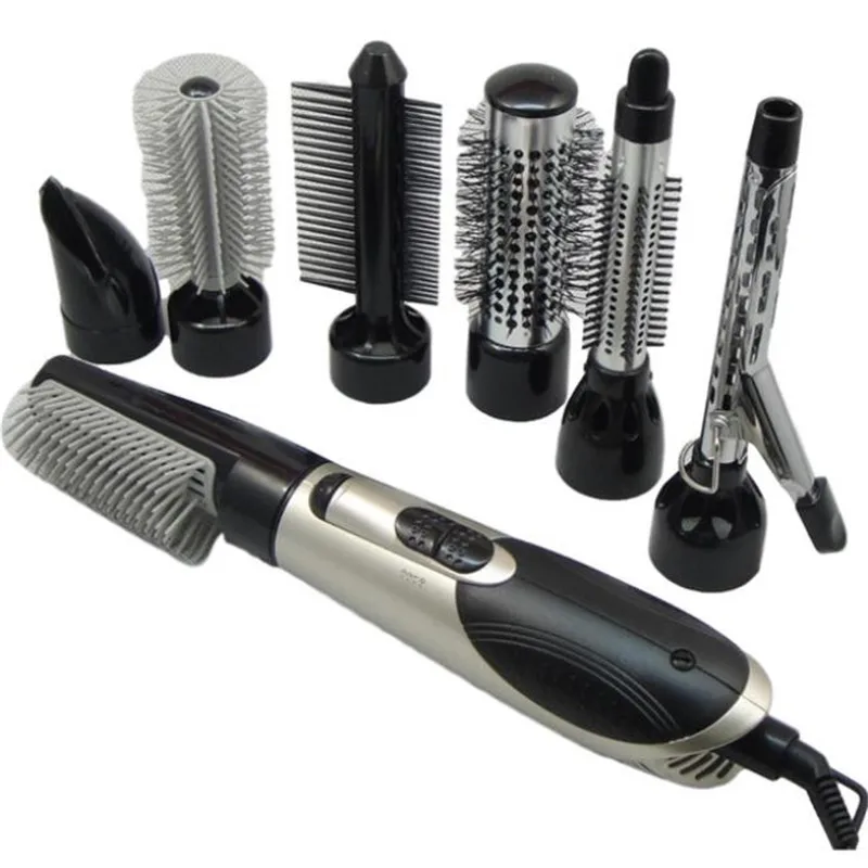 فرشاة تصفيف الشعر الكهربائية ضربة الجافة مجفف الهواء الساخن السلس مشط فرد بكرة الشعر تفجير فرشاة منفاخ فرشاة الشعر صالون مجفف شعر