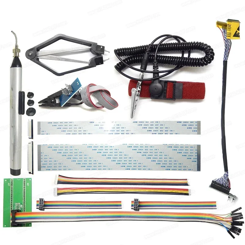 เครื่องโปรแกรมมิ่งอเนกประสงค์ RT809H EMMC USB พร้อมอะแดปเตอร์ซ็อกเก็ต 51 ตัว ซ็อกเก็ต TSOP48 ที่ยึดสำหรับเขียนข้อมูล BGA