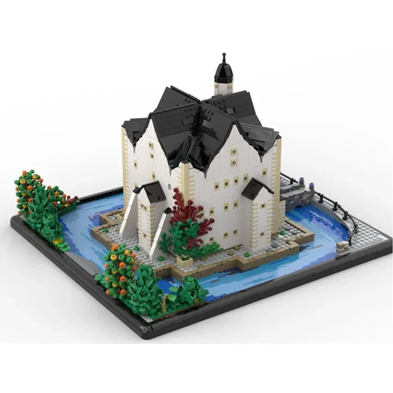 Street View Model Moc Building Bricks Water Castle Klaffenbach Technology Modular Blocks Gifts Christmas Toys DIY Sets Assembly