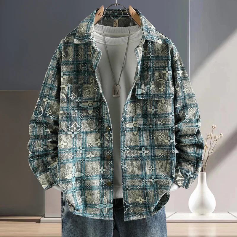 

Men's Long Sleeve Denim Shirt Casual Thin Style Spring Autumn Fashionable Workwear Jacket Standard Fit Cotton Polyester Blend