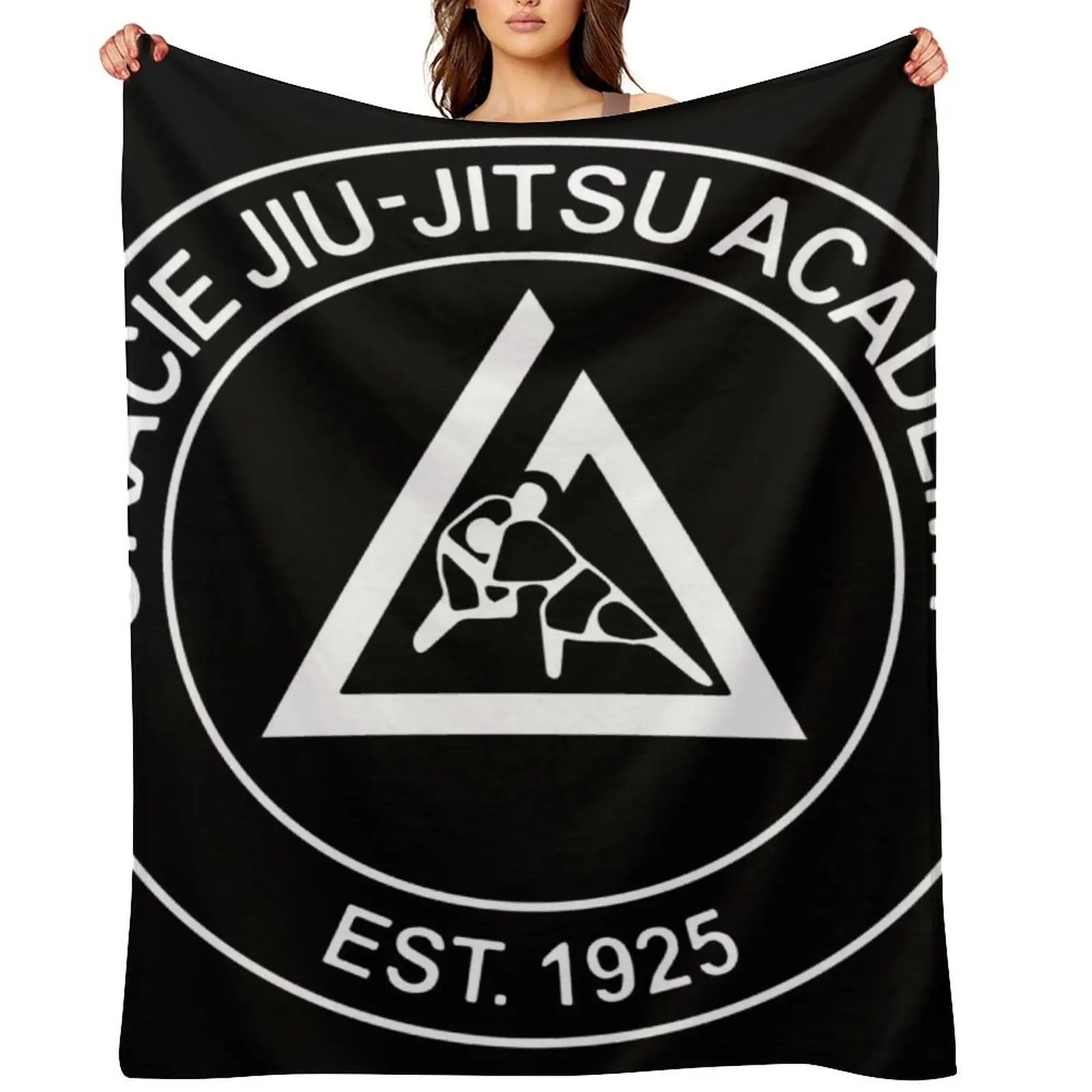 

Gracie Jiu Jitsu Throw Blanket Furry Cute Extra Large Throw Bed covers Blankets