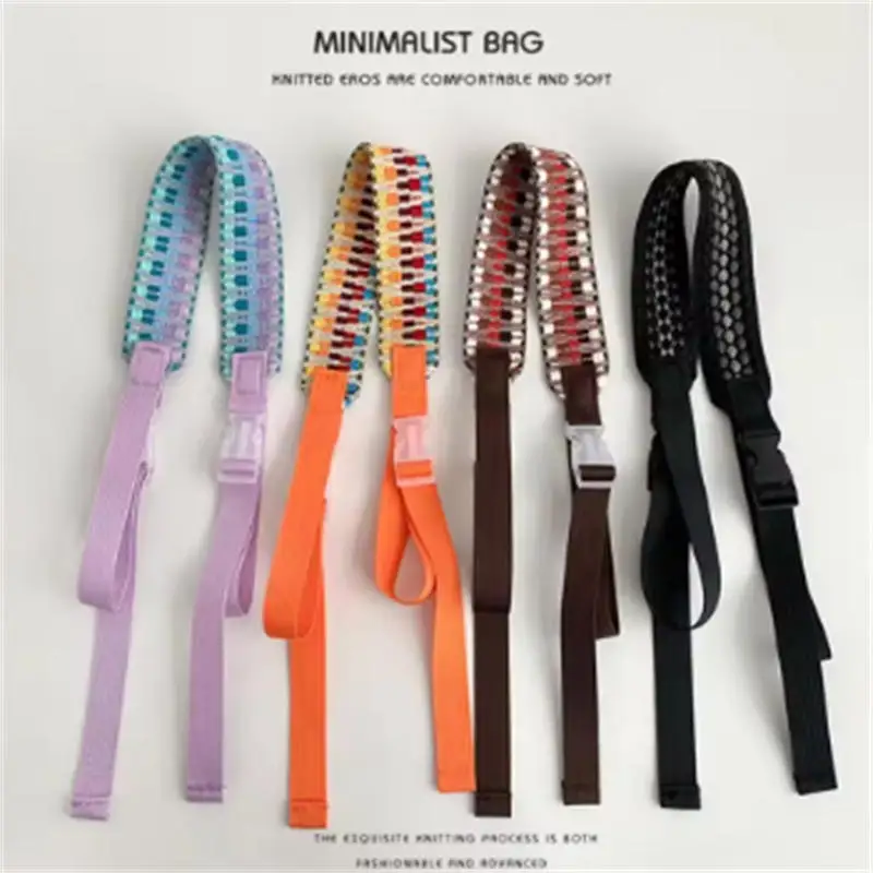 

Shoulder Strap Versatile Embroidered Canvas Bag Women's Lightweight Shoulder Bag Crossbody Tote Bag Hand-held Adjustable Strap