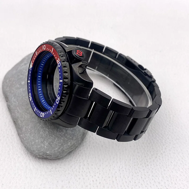 أجزاء حقيبة غوص للرجال ، حركة أوتوماتيكية ، علبة سوداء ، NH35 ، SKX007 ، SRPD ، NH35 ، 4R ، 7S26 ، بسم ، 41