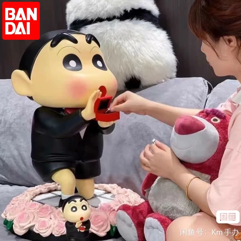 41cm Crayon Shin-chan Action Figures Gk Proposal Posture Figurines Collection Pvc Model For Children Gift Decor Statue Dolls Toy