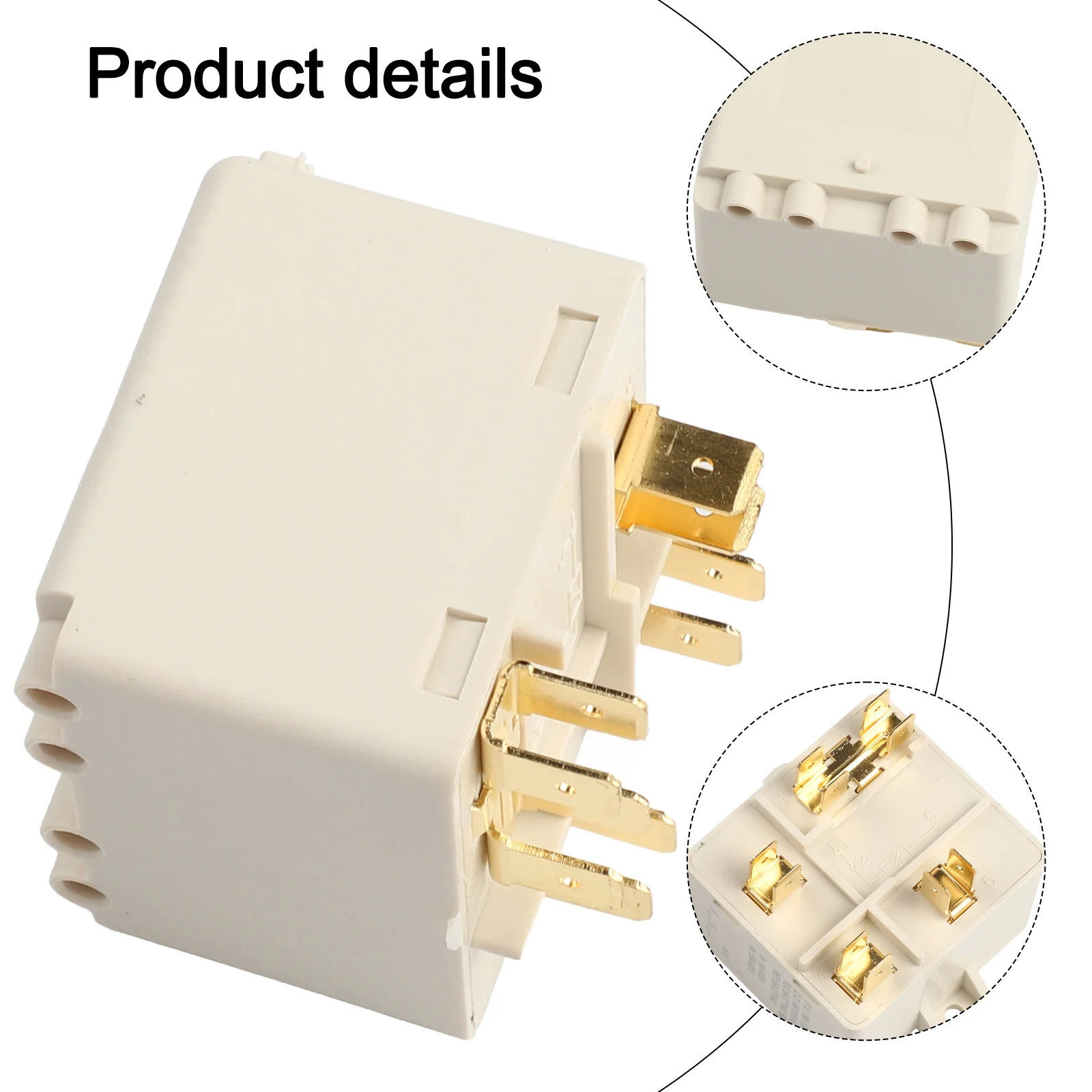 1 Pcs 5Pin Relay Starter HLR3800-4G3D For Air Conditioner Refrigerator Compressor Part Air Conditioning Start Relay Accessories