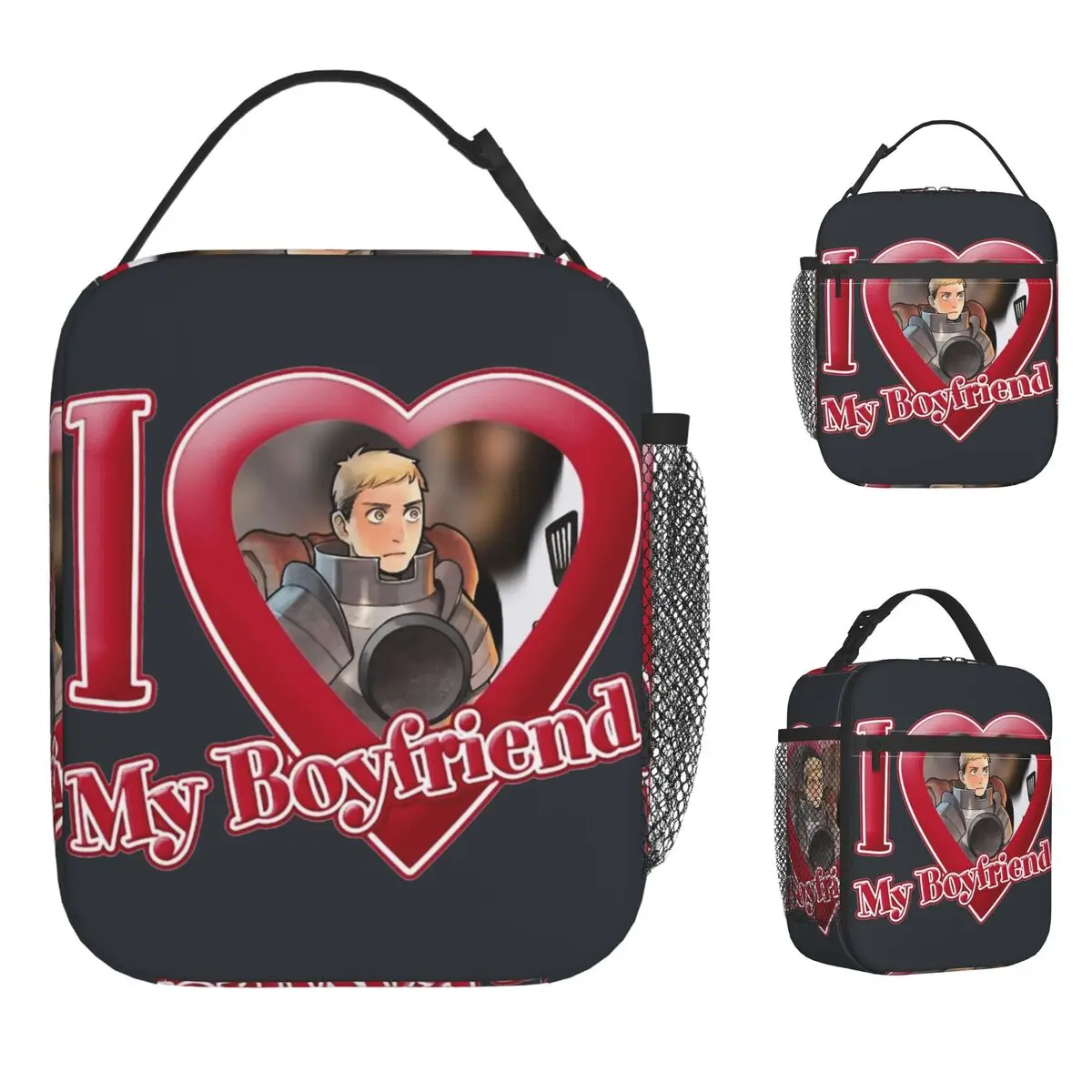 

I Love My Boyfriend Dungeon Meshi Laios Сумка для обеда Delicious In Dungeon Ланч-бокс Школьные термосумки-тоут для мужчин Сумка-холодильник