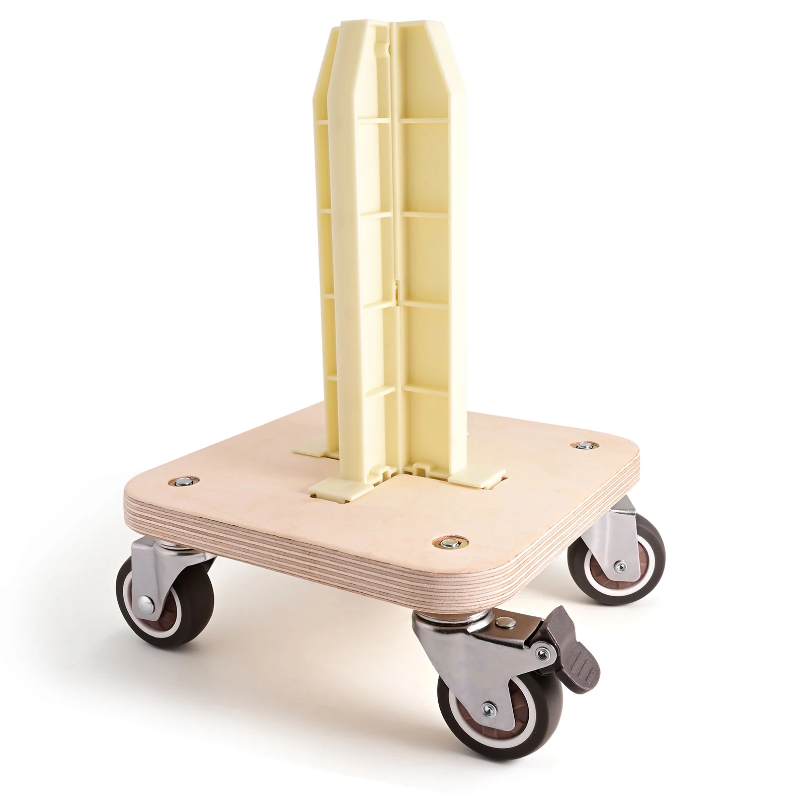 FOSHIO Movable Vinyl Roll Holder Cart Carbon Fiber Film Decal Wallpaper Holding Rack Car Tinting Paper Storage Stand Wooden Tool