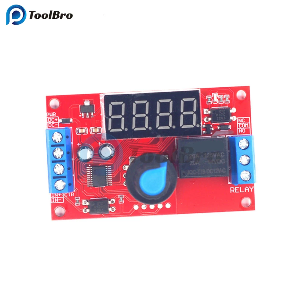 Programmable Time Delay Relay DC 12V Optocoupler Isolation Pulse Cycle Power-Off Trigger Timing Timer Control Switch for Pump