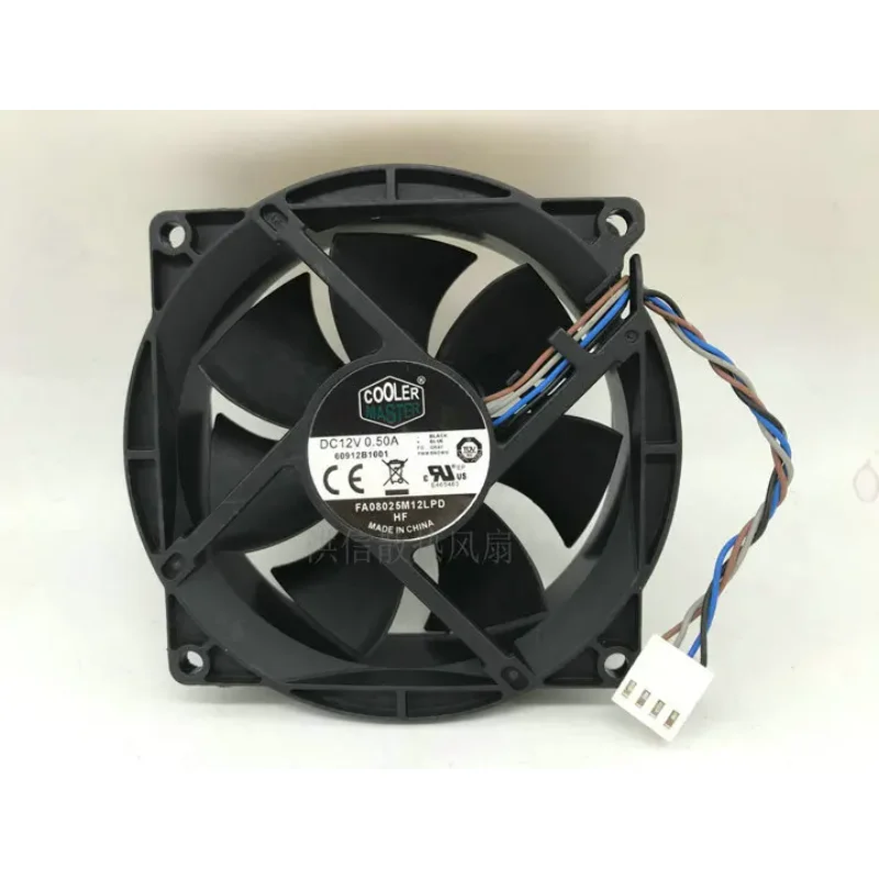 

Ltsf For Cooler Master FA08025M12LPD DC 12V 0.50A 4-Wire Server Cooling Fan