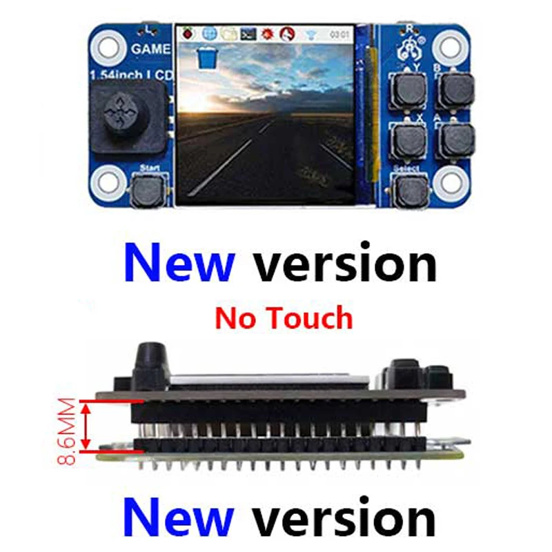 Raspberry Pi Zero 1.54 Inch LCD Display Game Module 240x240 Resolution DIY Game Console Expansion Board